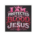 Car Magnet — "I Am Protected by the Blood of Jesus" Religious Christian Faith Sticker