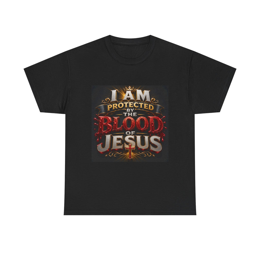 Christian T-Shirt - "I Am Protected by the Blood of Jesus" Faith Tee