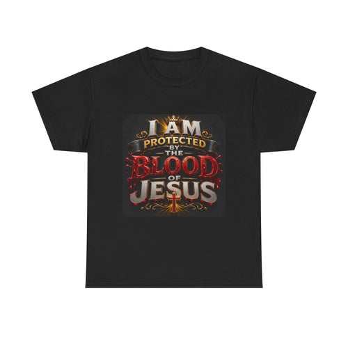 Christian T-Shirt - "I Am Protected by the Blood of Jesus" Faith Tee