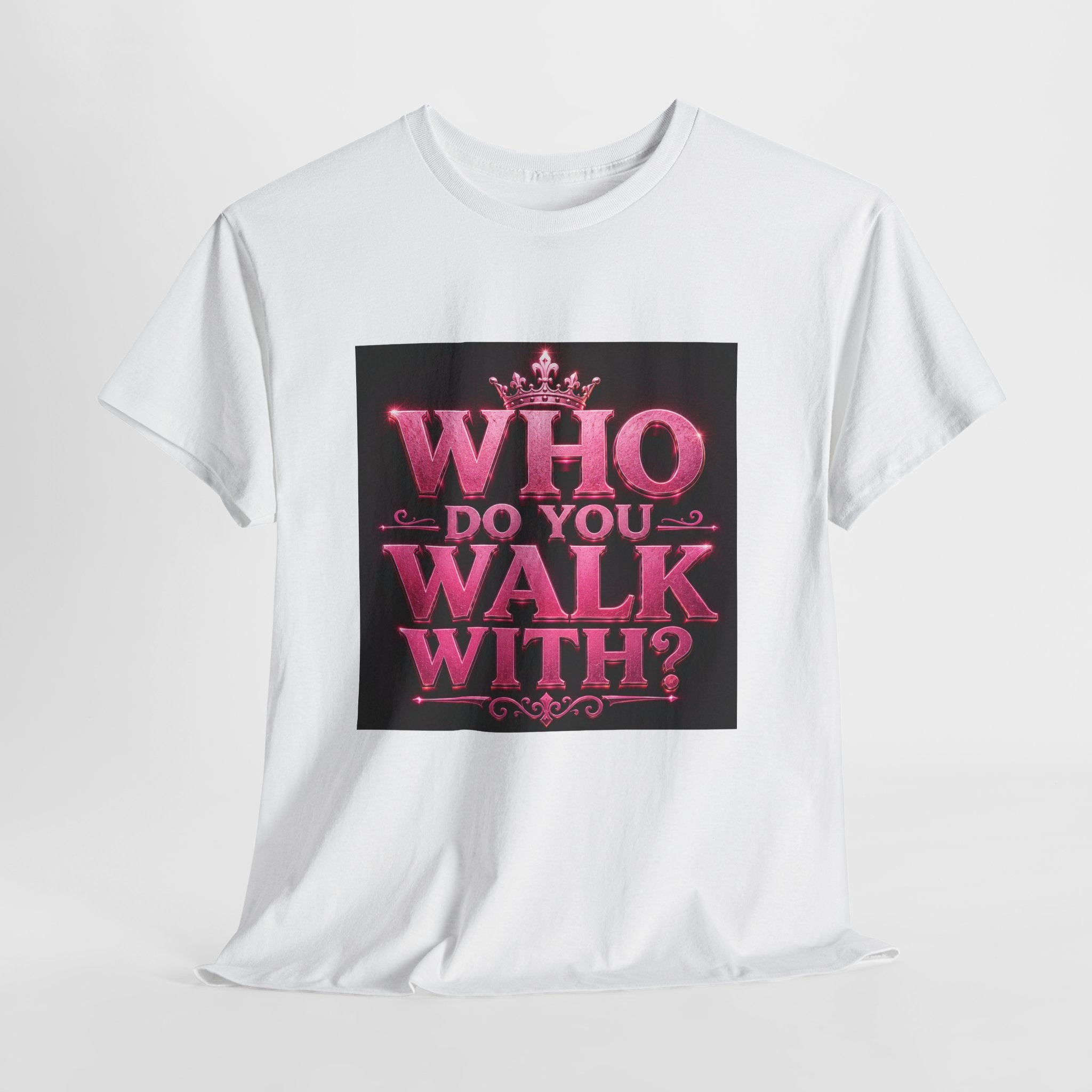Christian Faith T-Shirt — "Who Do You Walk With?" Trinity Walk Tee
