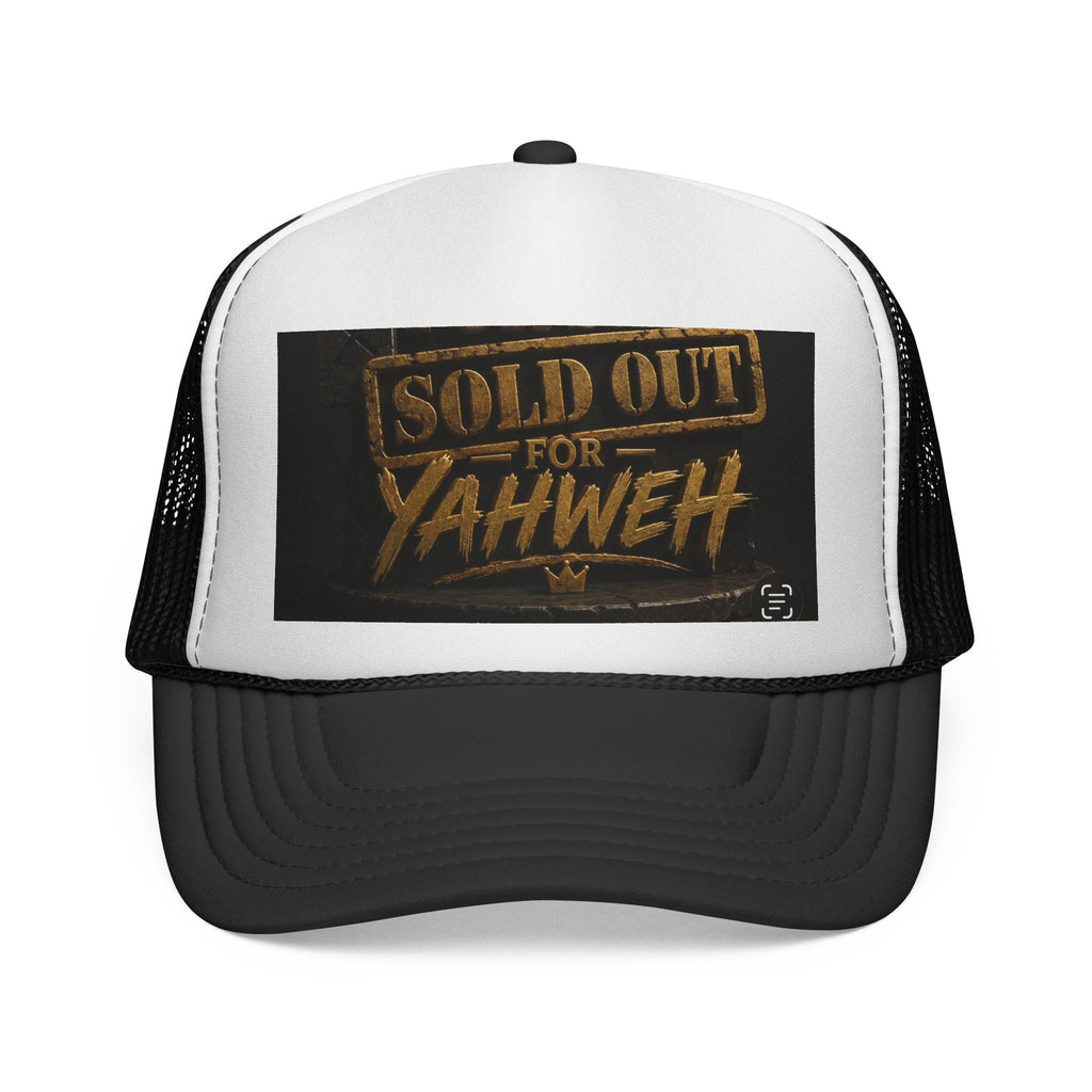 Sold Out for Yahweh Trucker Hat – Christian Faith Mesh Cap