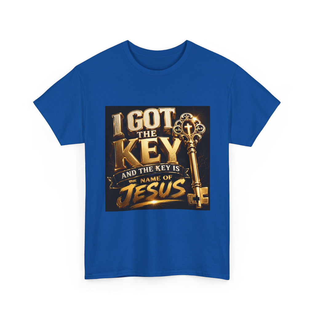 Christian Key T-Shirt — "I Got the Key and the Key is the Name of Jesus" Faith Tee