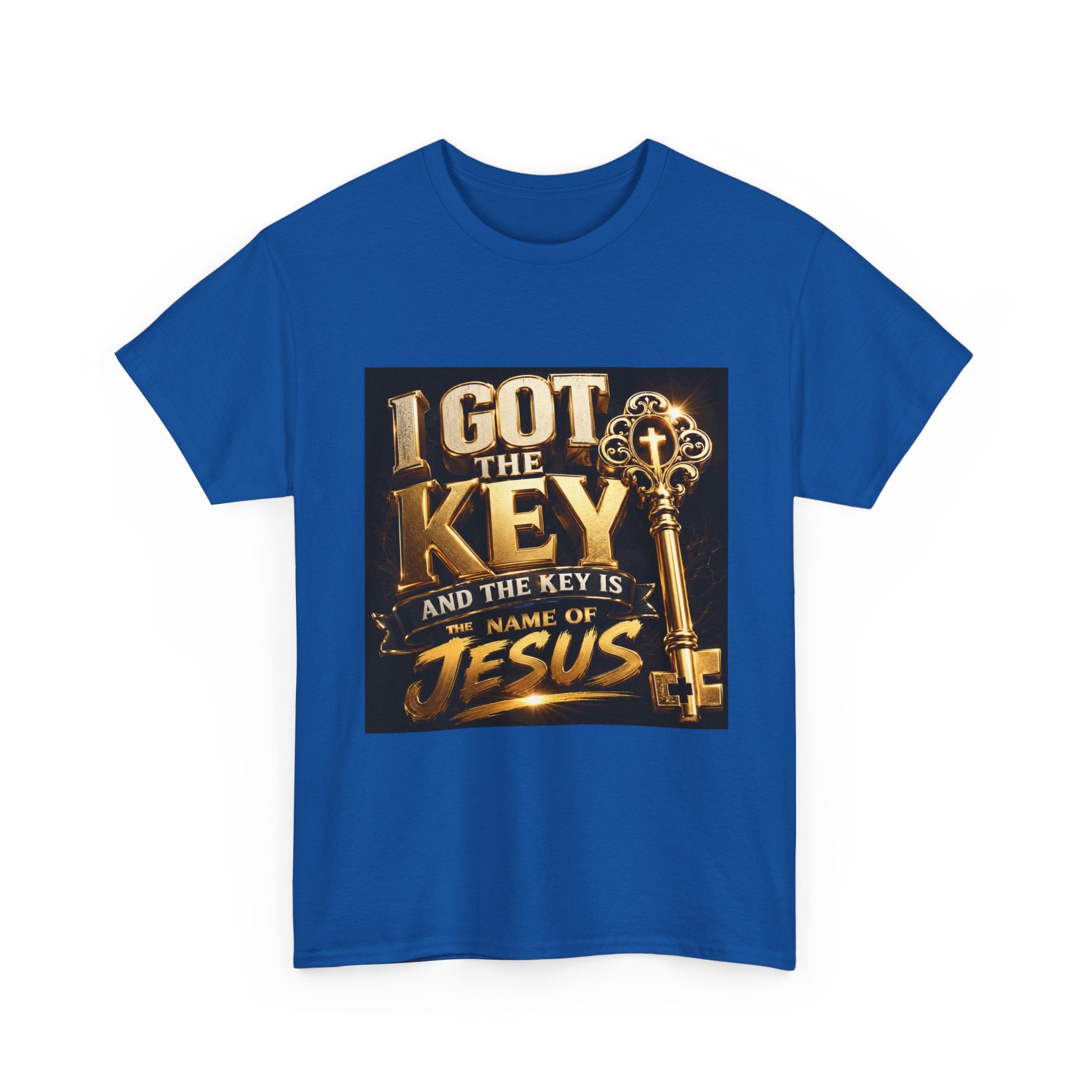 Christian Key T-Shirt — "I Got the Key and the Key is the Name of Jesus" Faith Tee