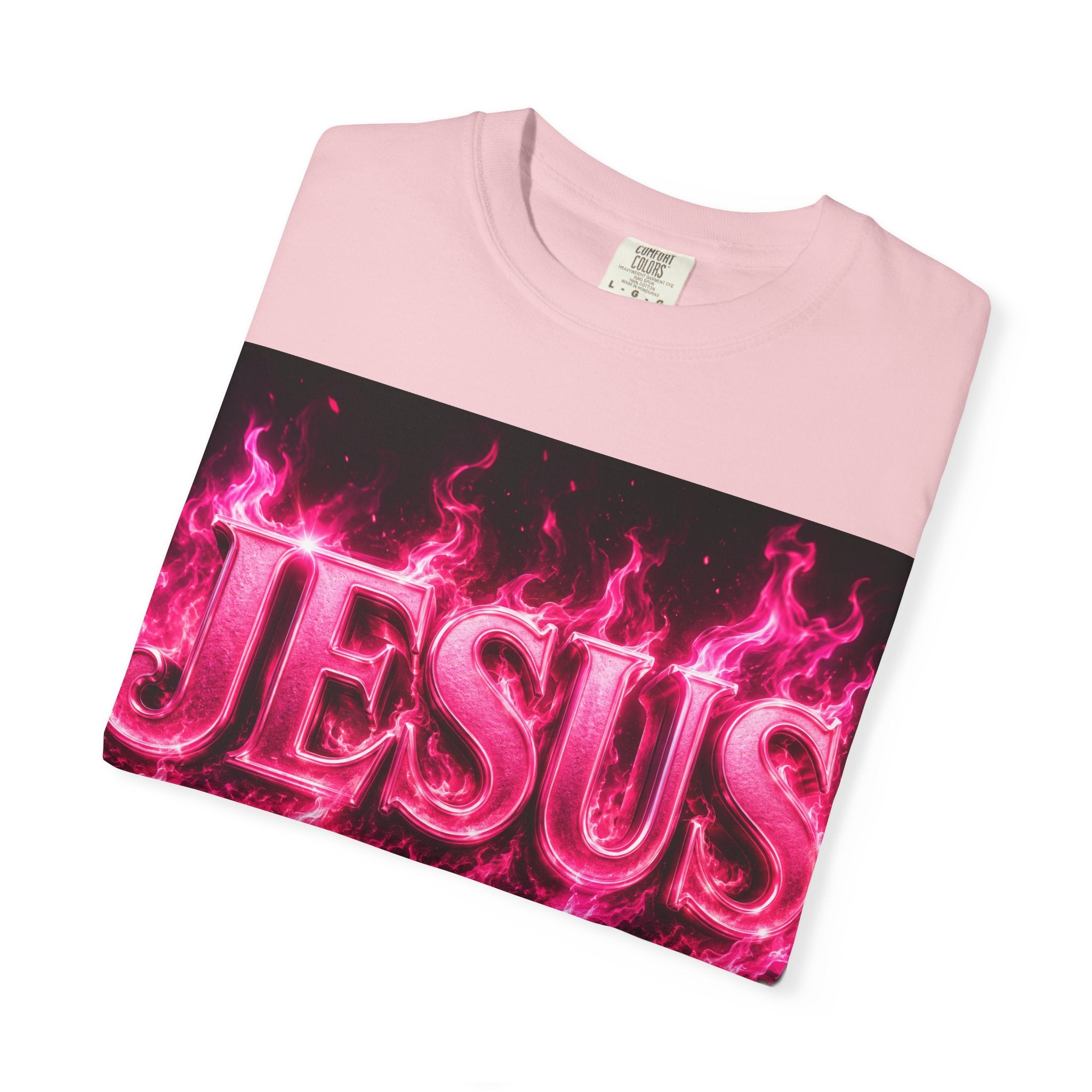 Jesus Pink Flame T-Shirt