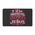 Doormat - "I Am Protected by the Blood of Jesus" Christian Welcome Mat