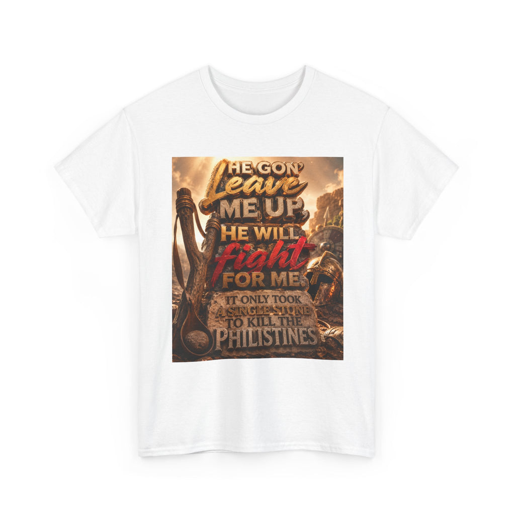 Christian Yahweh T‑Shirt — "The Lord Will Fight for Me" Biblical Warfare Tee