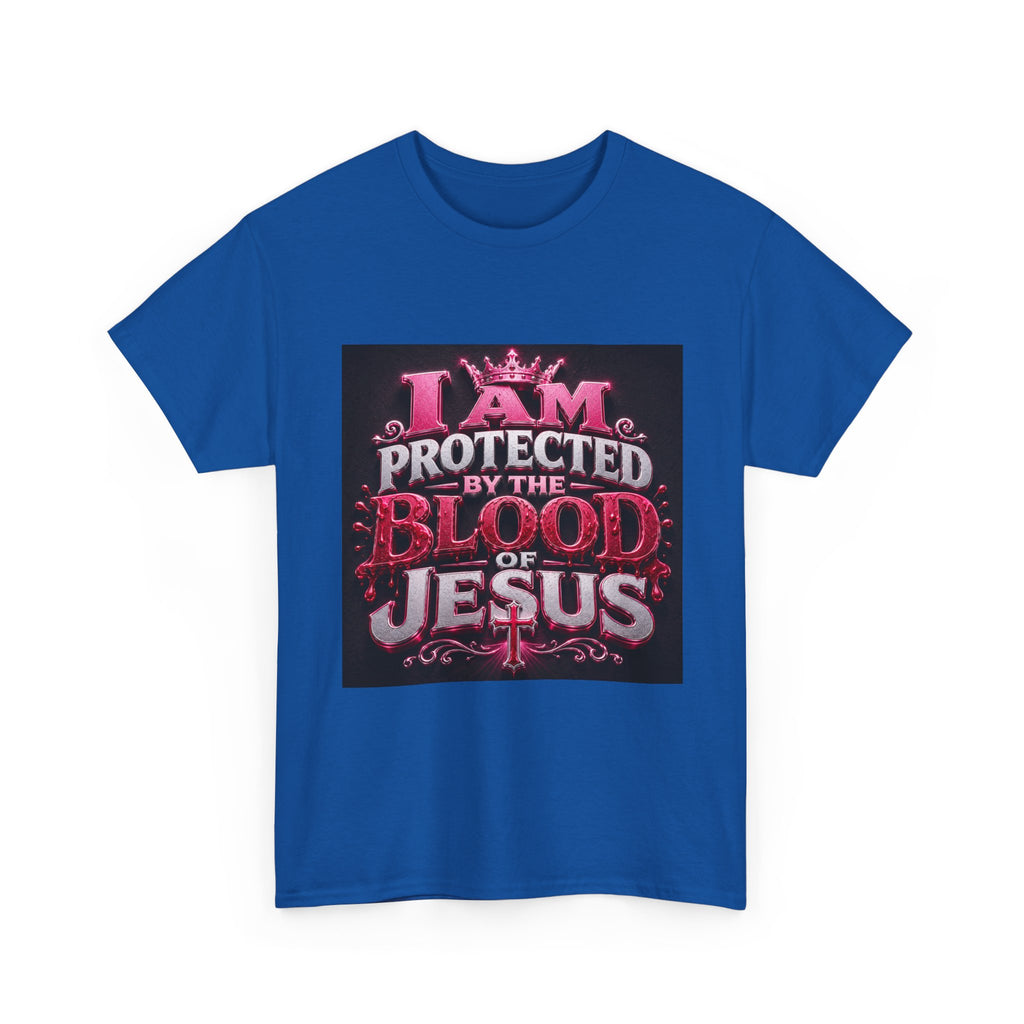 Faith T-Shirt — "I Am Protected by the Blood of Jesus" Christian Tee