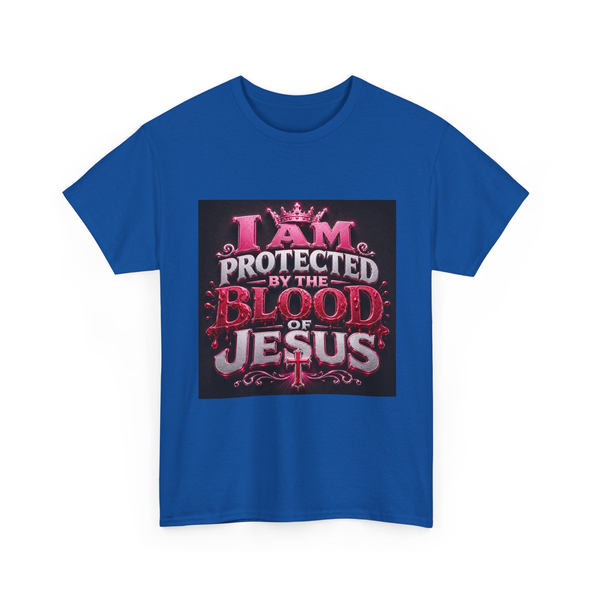 Faith T-Shirt — "I Am Protected by the Blood of Jesus" Christian Tee