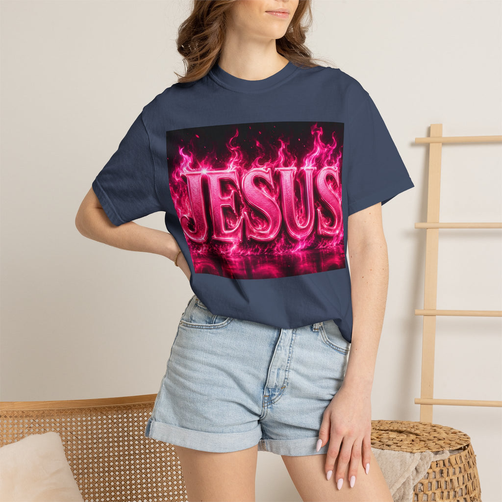 Jesus Pink Flame T-Shirt