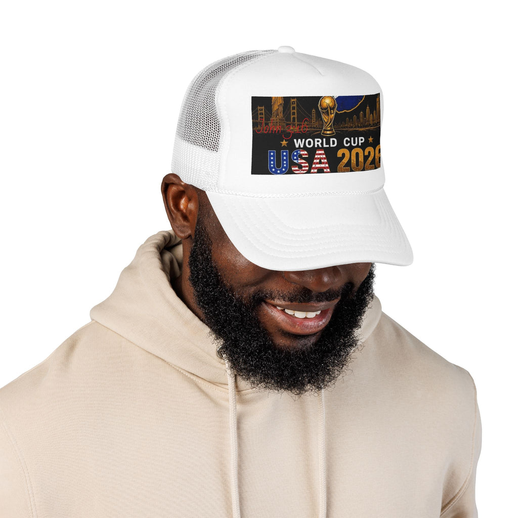 World Cup USA 2026 Foam Trucker Hat — Soccer Tournament Baseball Cap