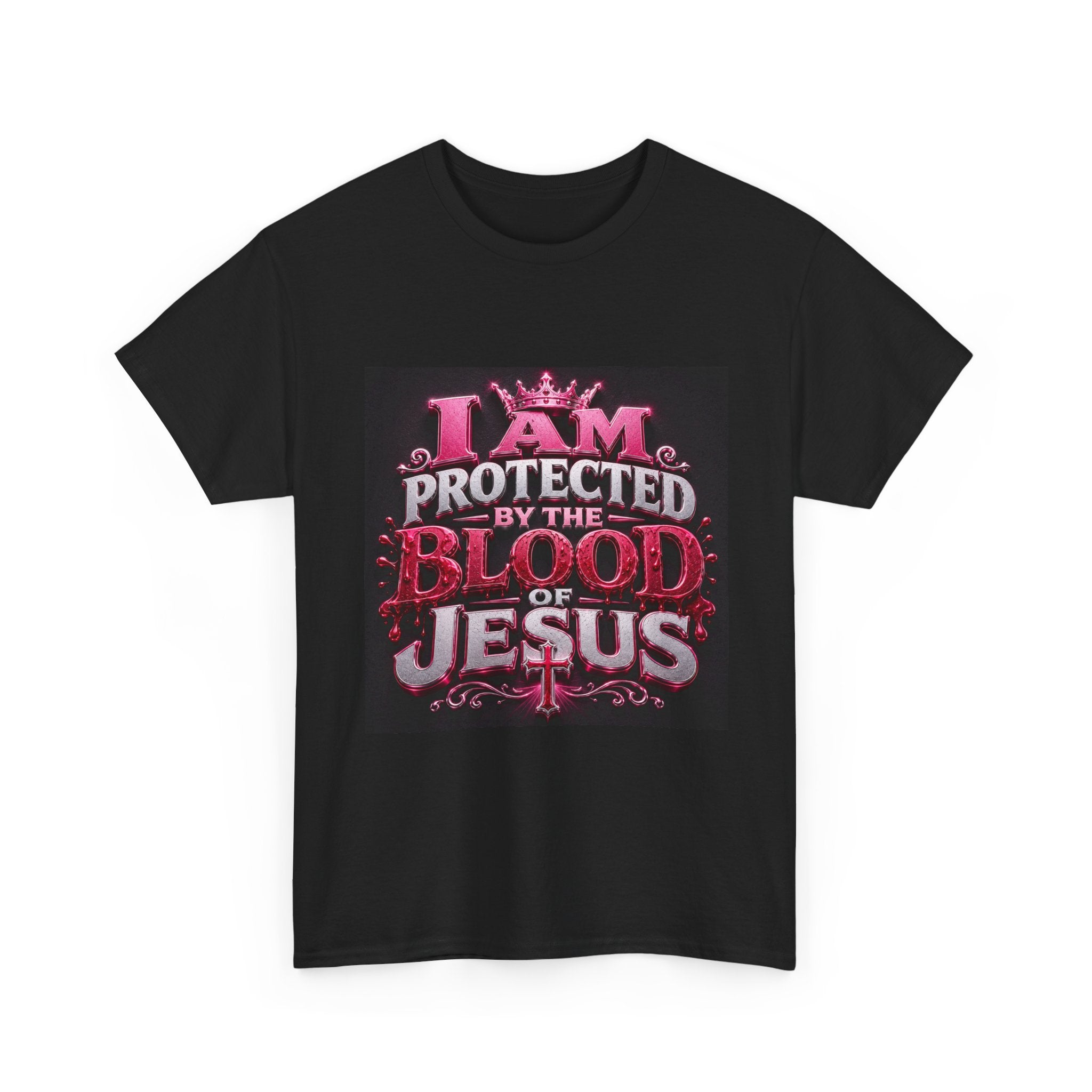 Faith T-Shirt — "I Am Protected by the Blood of Jesus" Christian Tee