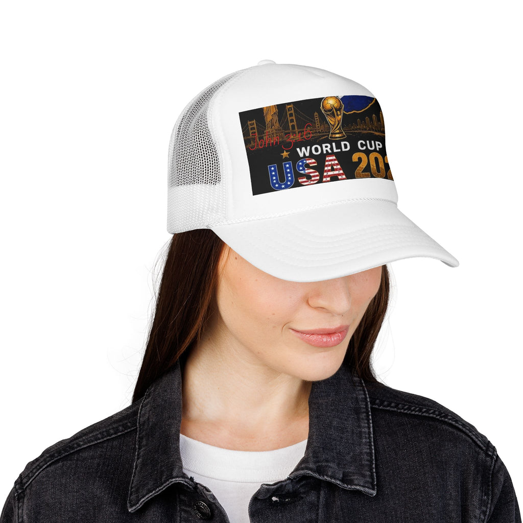 World Cup USA 2026 Foam Trucker Hat — Soccer Tournament Baseball Cap