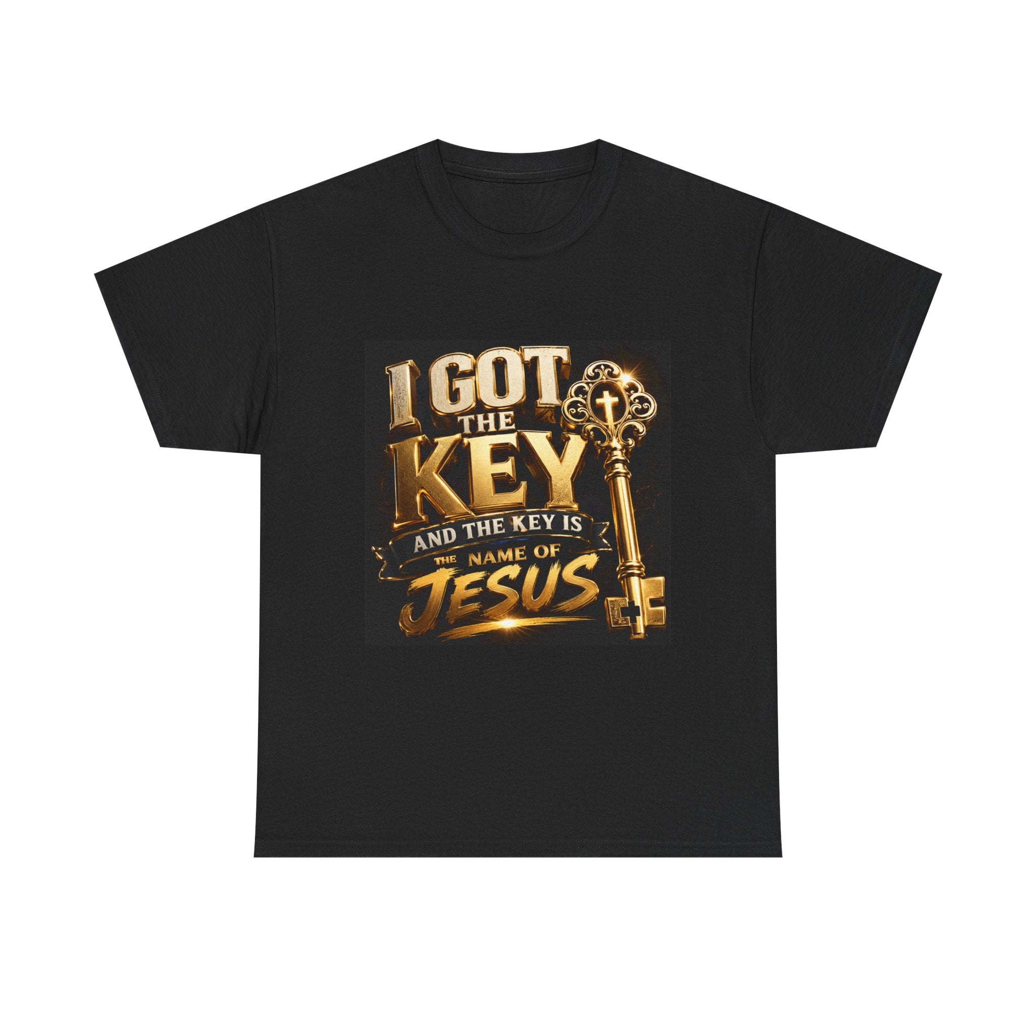 Christian Key T-Shirt — "I Got the Key and the Key is the Name of Jesus" Faith Tee