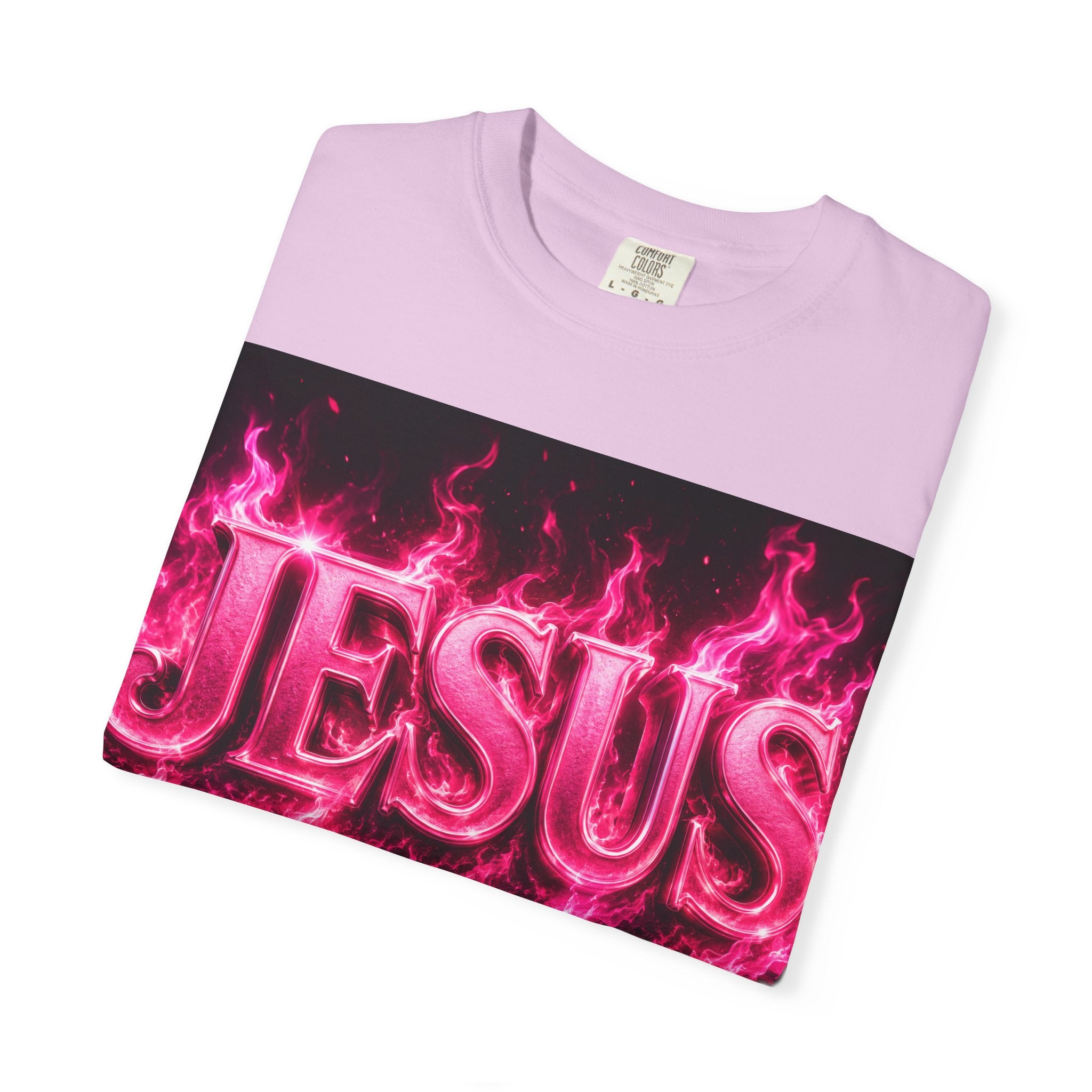 Jesus Pink Flame T-Shirt